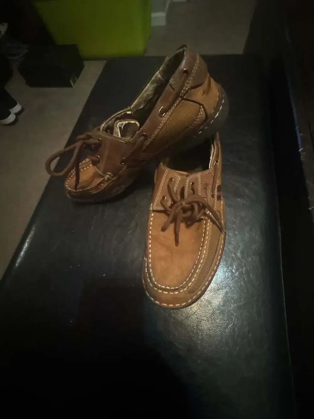Clarks Brown Leather Boat Shoes